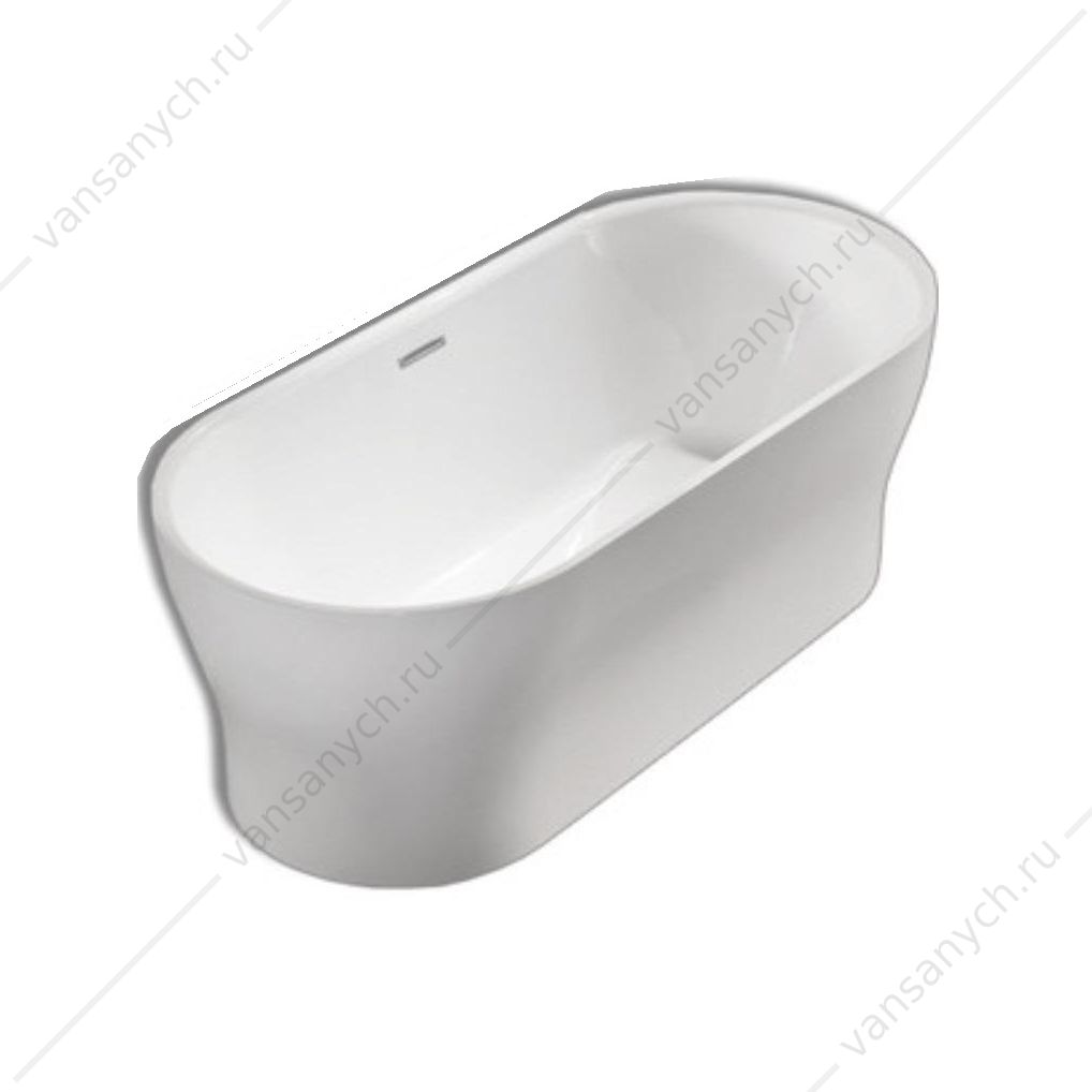 Ванна 170х80 акрил. BELBAGNO BB405 белая слив-перелив. хром, BB405-1700-800 Belbagno (Италия) купить в Тюмени (Ван Саныч™)