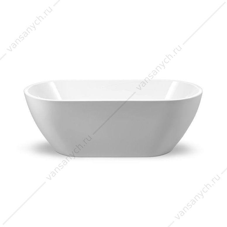 Ванна 150х80 акрил. BELBAGNO BB70 белая слив-перелив. хром, BB70-1500-800 Belbagno (Италия) купить в Тюмени (Ван Саныч™)