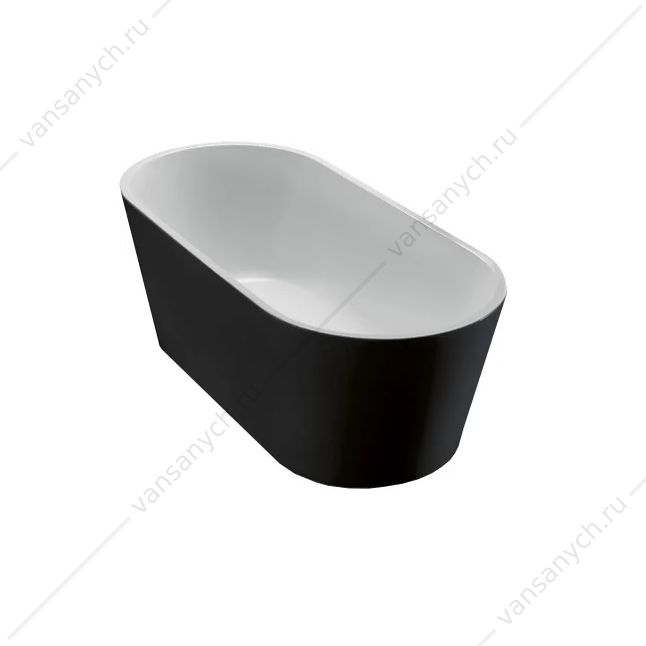 Ванна 170х80 акрил. BELBAGNO BB71 черная,  BB71-1700-NERO-W0 Belbagno (Италия) купить в Тюмени (Ван Саныч™)