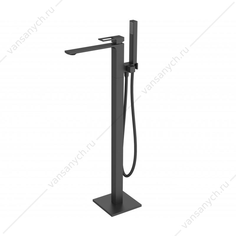 Смеситель напольный для ванной BELBAGNO LUCE черный LUC-FMT-NERO Belbagno (Италия) купить в Тюмени (Ван Саныч™)