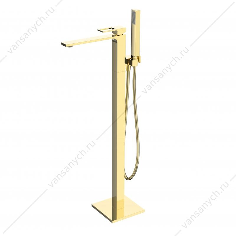 Смеситель напольный для ванной BELBAGNO LUCE золото LUC-FMT-ORO Belbagno (Италия) купить в Тюмени (Ван Саныч™)