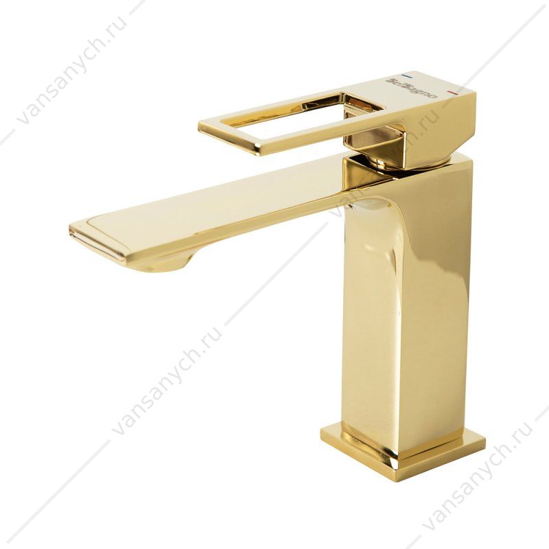 Смеситель для раковины с донным клапаном BELBAGNO LUCE золото Belbagno (Италия) купить в Тюмени (Ван Саныч™)
