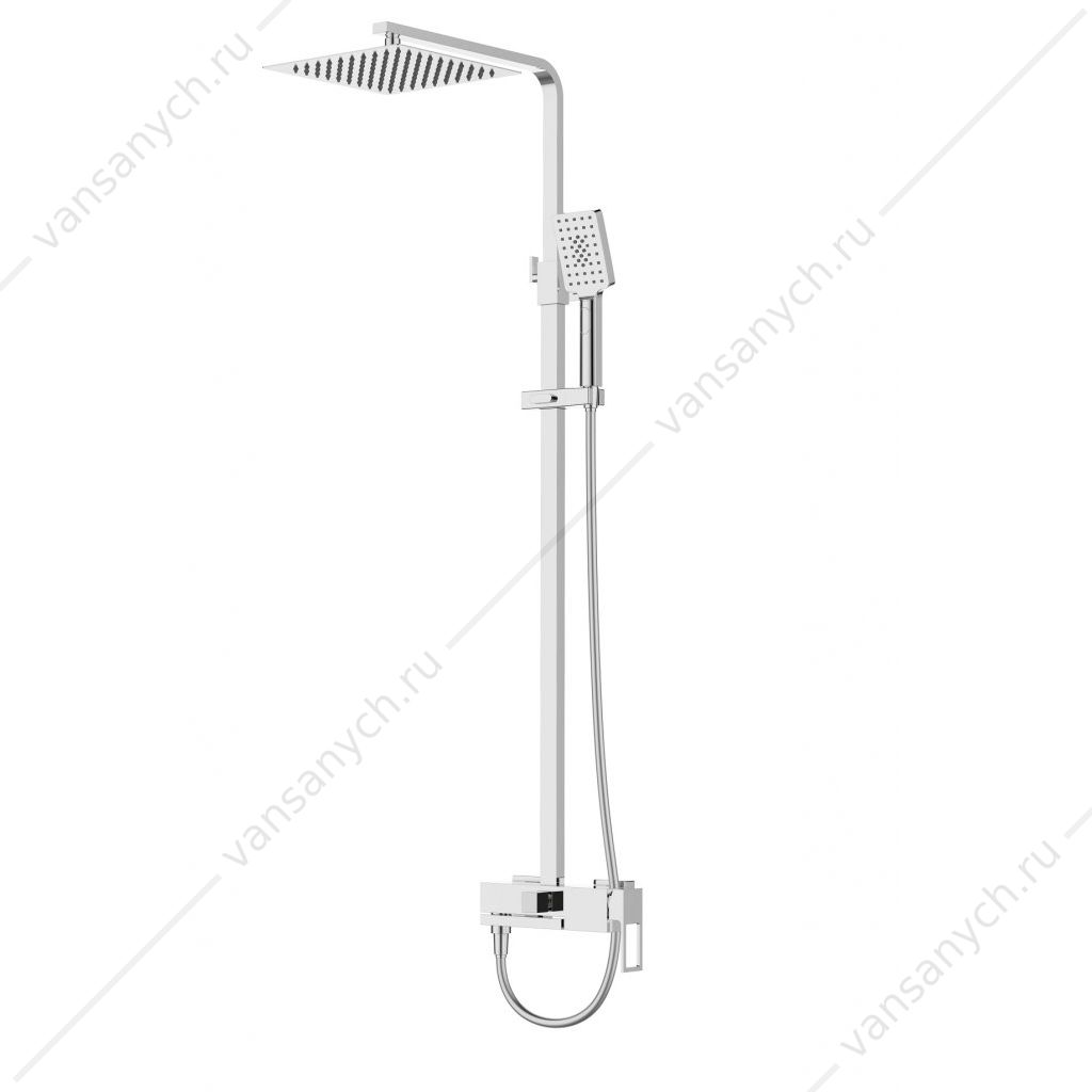 Душевая стойка со смесителем BELBAGNO LUCE хром LUC-VSCM-CRM Belbagno (Италия) купить в Тюмени (Ван Саныч™)