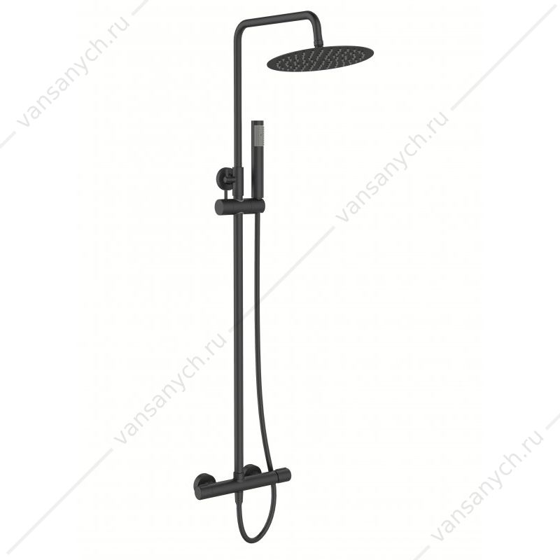 Душевая стойка со смесителем BELBAGNO UNO черный UNO-DOCM-NERO Belbagno (Италия) купить в Тюмени (Ван Саныч™)
