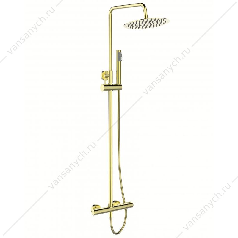 Душевая стойка со смесителем BELBAGNO UNO золото UNO-DOCM-ORO Belbagno (Италия) купить в Тюмени (Ван Саныч™)