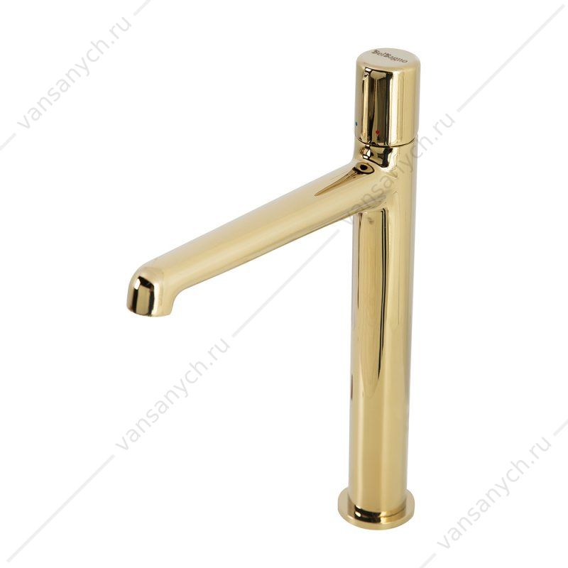 Смеситель для раковины BELBAGNO UNO высокий излив золото UNO-LMC-ORO-W0 Belbagno (Италия) купить в Тюмени (Ван Саныч™)