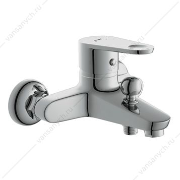 00-00006631 Смеситель для ванны CERSANIT Cari, короткий излив,  хром, 63026 (DIY) Cersanit (Польша) купить в Тюмени (Ван Саныч™)
