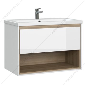 00-00011274 Тумба под раковину 80 Cersanit LOUNA, белый, 64071, подвесная       Cersanit (Польша) купить в Тюмени (Ван Саныч™)