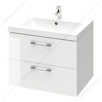 00004151009 Тумба под раковину 60 Cersanit LARA, белая, S-SZ-Cersanit LARA-CO60/Wh/64133, подвесная Cersanit (Польша) купить в Тюмени (Ван Саныч™)