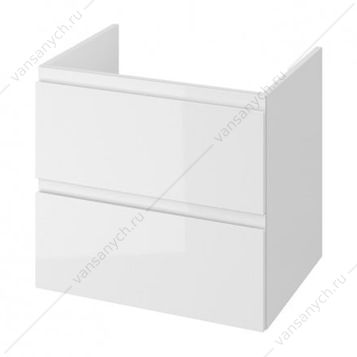 00-00000872 Тумба под раковину 60 под столешницу Cersanit MODUO, белая, SB-SZ-MOD60-BL/Wh, подвесная Cersanit (Польша) купить в Тюмени (Ван Саныч™)
