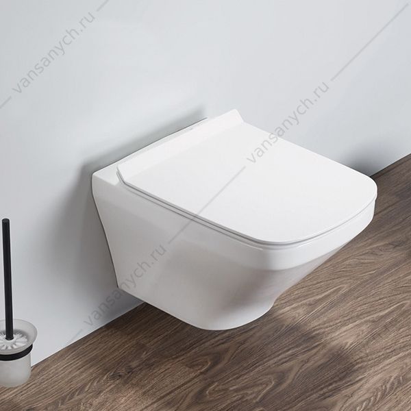 00-00012861 Унитаз безободковый  COMFORTY 108 сиденье микролифт, быстросъёмное, подвесной Comforty (Россия) купить в Тюмени (Ван Саныч™)