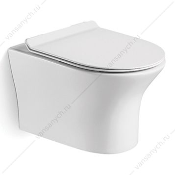 00-00012867 Унитаз безободковый  COMFORTY 109 сиденье микролифт, быстросъёмное, подвесной Comforty (Россия) купить в Тюмени (Ван Саныч™)
