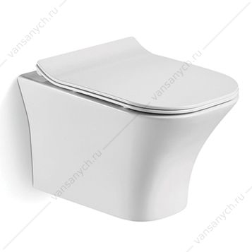 00-00012869 Унитаз безободковый  COMFORTY 110 сиденье микролифт, быстросъёмное, подвесной Comforty (Россия) купить в Тюмени (Ван Саныч™)