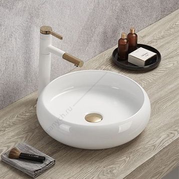 00-00012228 Раковина 41,5см COMFORTY 114 белый круглая Comforty (Россия) купить в Тюмени (Ван Саныч™)