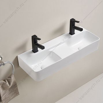 00-00012246 Раковина 80х30 двойная COMFORTY подвесная 78694 белый Comforty (Россия) купить в Тюмени (Ван Саныч™)