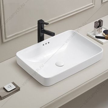 00-00012245 Раковина 58,5х41см COMFORTY врезная 78708 белый Comforty (Россия) купить в Тюмени (Ван Саныч™)