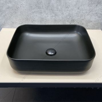00-00000122 Раковина накладная 50х39см COMFORTY T-Y9378MB черная матовая Comforty (Россия) купить в Тюмени (Ван Саныч™)
