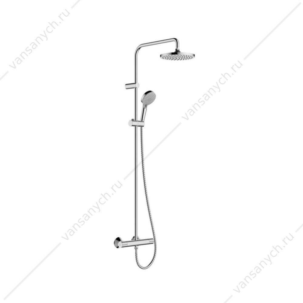 Душевая система термостат. HG Vernis Blend Showerpipe 200 хром 26276000  HANSGROHE (Германия) купить в Тюмени (Ван Саныч™)