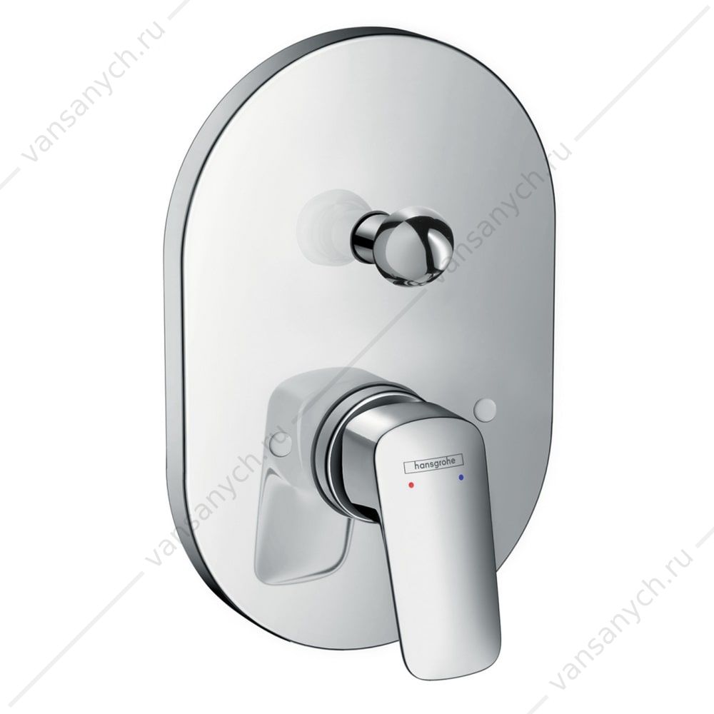 Смеситель для ванны HG Logis  (внешняя часть) хром 71406000 встраиваемый HANSGROHE (Германия) купить в Тюмени (Ван Саныч™)