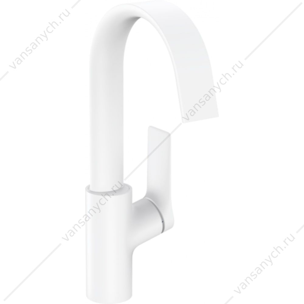 Смеситель для раковины HG Vivenis 210, push open, мат. белый 75030700  HANSGROHE (Германия) купить в Тюмени (Ван Саныч™)