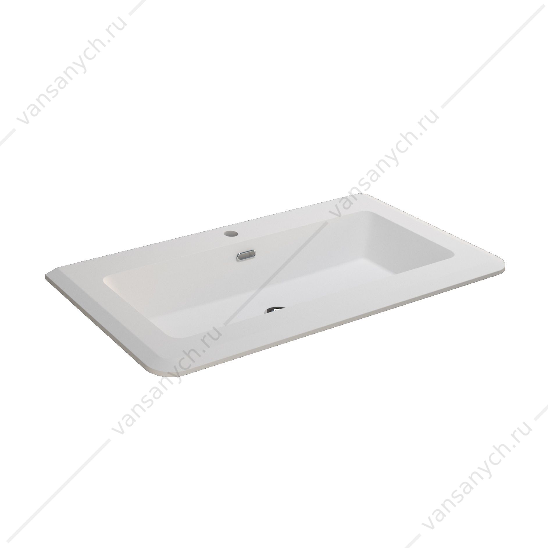 Раковина 95см из иск. мрамора CEZARES  solid surface, Bianco opaco, 50264 Cezares (Италия) купить в Тюмени (Ван Саныч™)