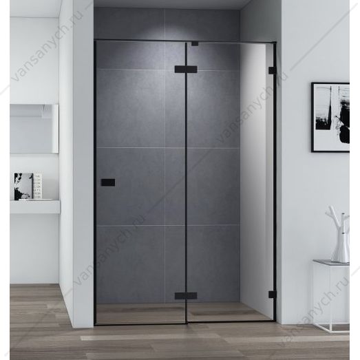 Дверь душевая 140х197 CEZARES BELLAGIO-B-12, черный BELLAGIO-B-12-140-C-NERO Cezares (Италия) купить в Тюмени (Ван Саныч™)