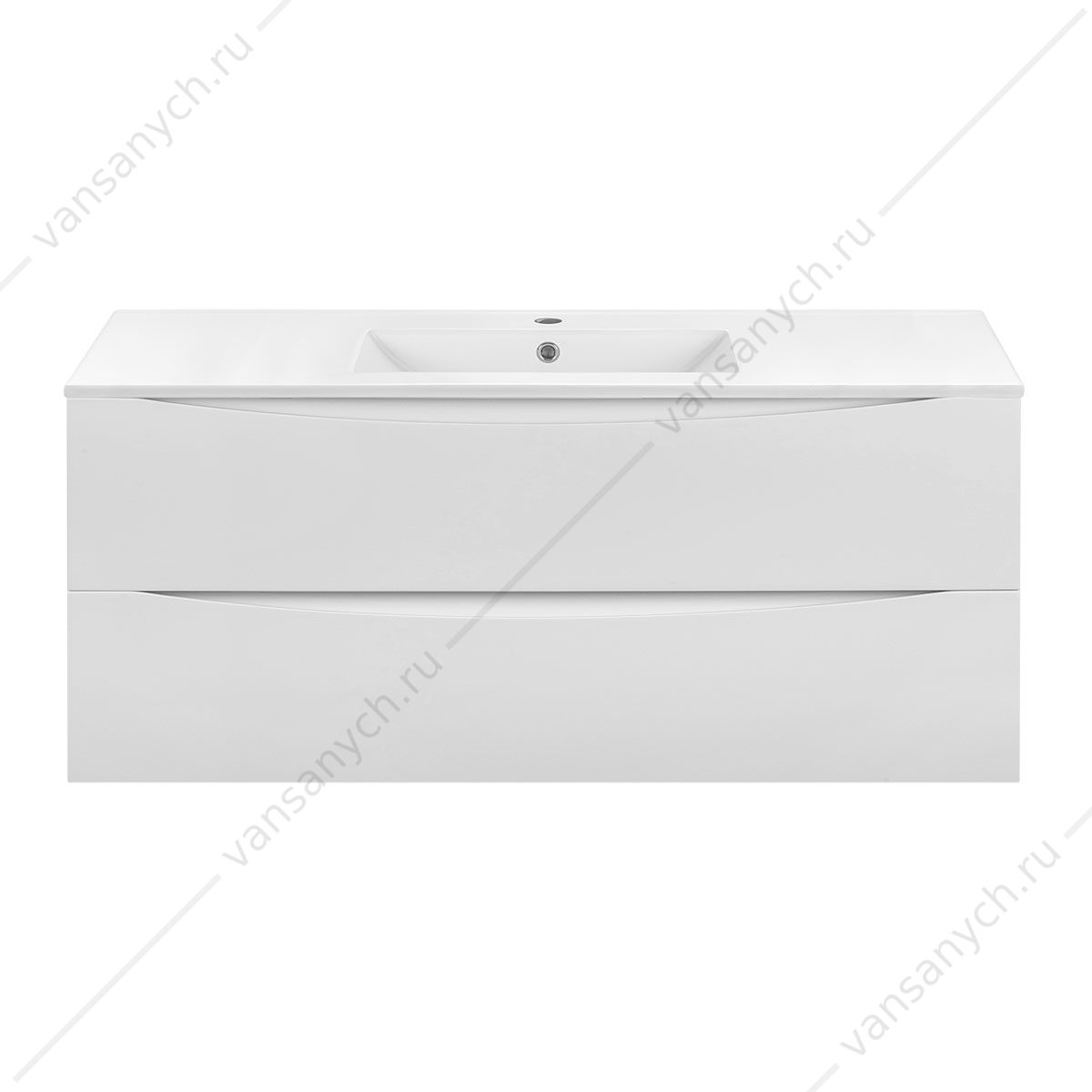 Тумба 120 под керамич. раковину Mia подвесная, 2 ящика, G.White, VMC-2MC120GW Vincea (Италия) купить в Тюмени (Ван Саныч™)