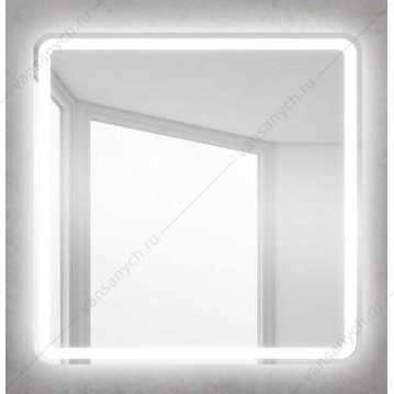 Зеркало BELBAGNO 60х60 с подсветкой и кноп. выключателем, SPC-MAR-600-600-LED-BTN Belbagno (Италия) купить в Тюмени (Ван Саныч™)