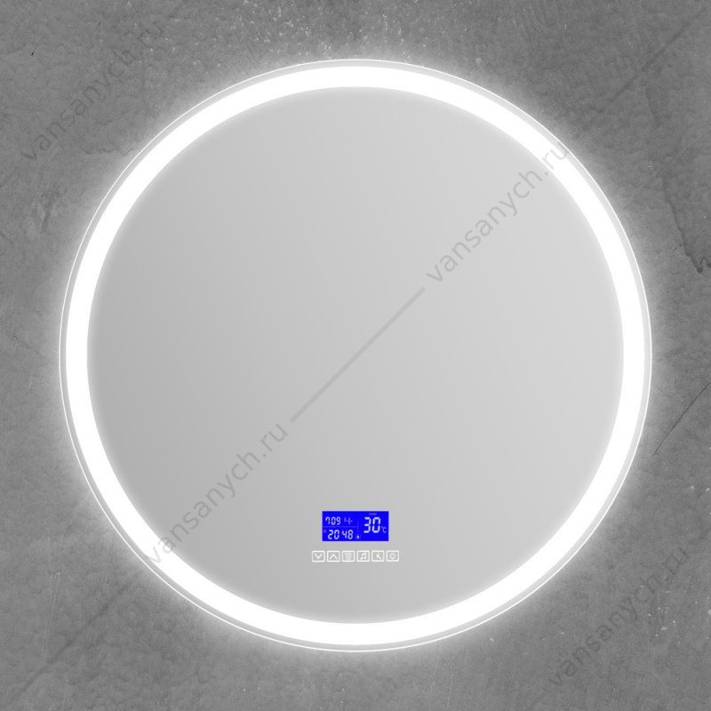 Зеркало BELBAGNO 70см с подсветкой и сенсор. выключателем, bluetooth, цифр. термометр, радио, SPC-RNG-700-LED-TCH-RAD Belbagno (Италия) купить в Тюмени (Ван Саныч™)