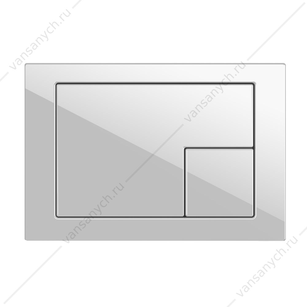 00-00010920 Кнопка Cersanit CORNER, пластик белый, универсальная, 64077 Cersanit (Польша) купить в Тюмени (Ван Саныч™)