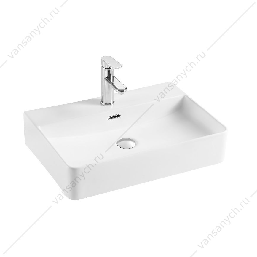 Раковина накладная 60х42 Aquatek на столешницу белая AQ3241-00  Aquatek (Россия) купить в Тюмени (Ван Саныч™)