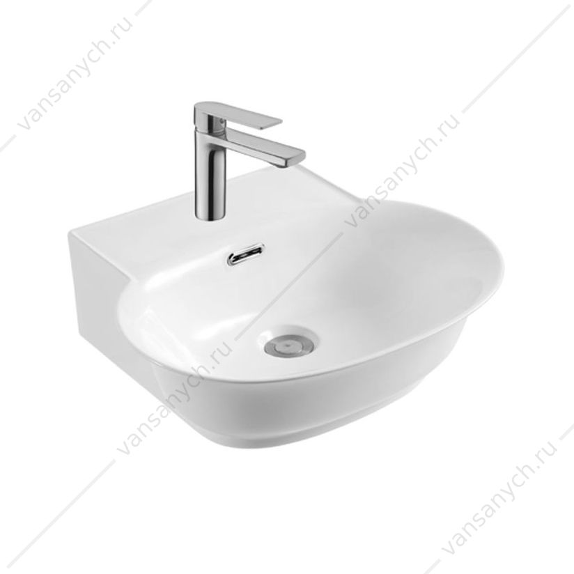 Раковина 50х40 Aquatek КЛАССИК белая подвесная AQ5040-00  Aquatek (Россия) купить в Тюмени (Ван Саныч™)