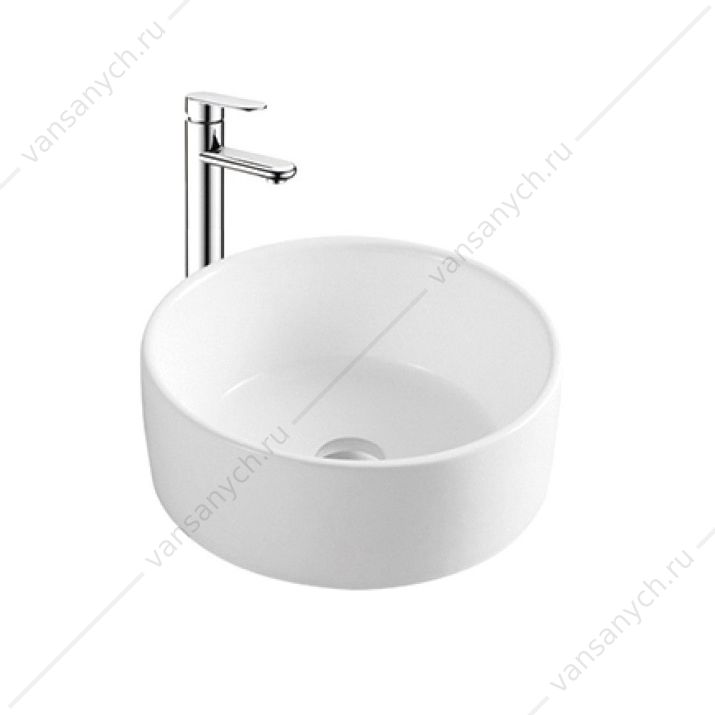 Раковина накладная 40х40 Aquatek на столешницу белая AQ5118-00  Aquatek (Россия) купить в Тюмени (Ван Саныч™)