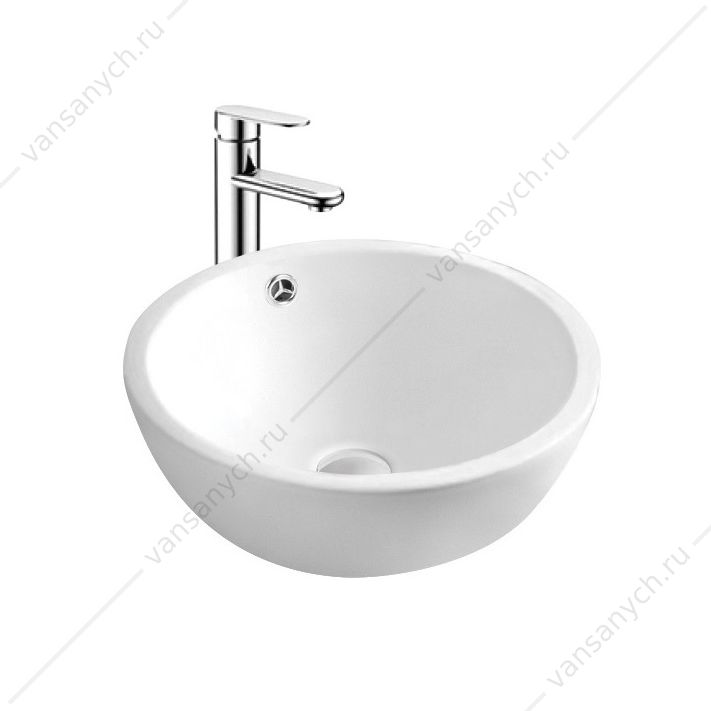 Раковина накладная 44х44 на столешницу Aquatek белая AQ5354-00  Aquatek (Россия) купить в Тюмени (Ван Саныч™)