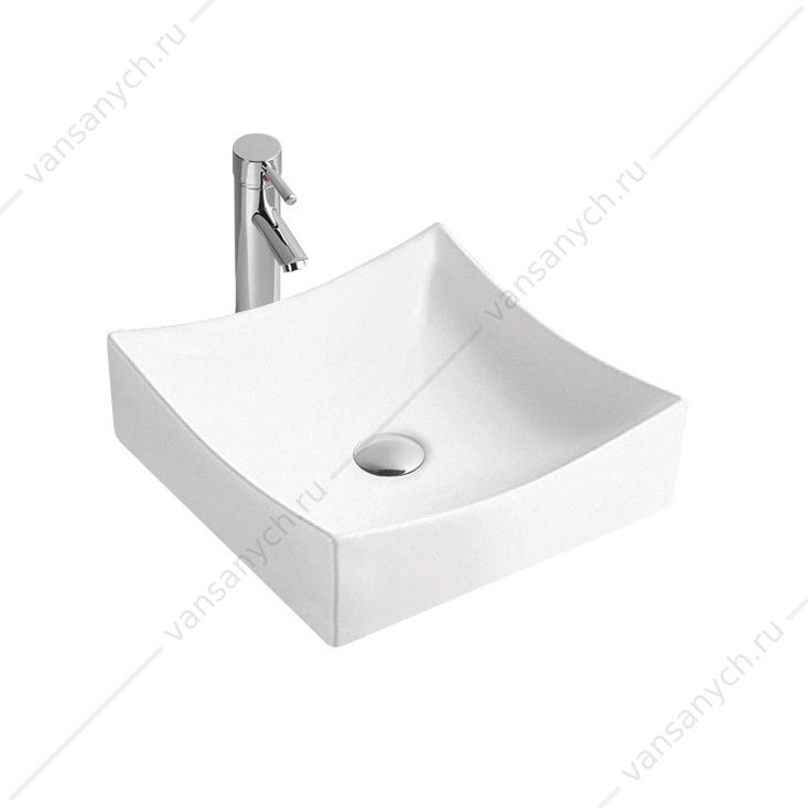 Раковина накладная 40х40 на столешницу Aquatek белая AQ5516-00  Aquatek (Россия) купить в Тюмени (Ван Саныч™)