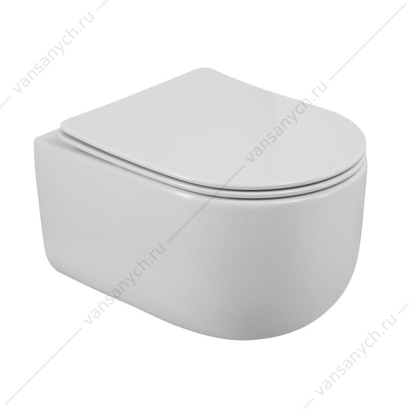 Унитаз безободковый BELBAGNO SOFT-TOR смыв TORNADO, подвесной белый BB084CH-TOR Belbagno (Италия) купить в Тюмени (Ван Саныч™)