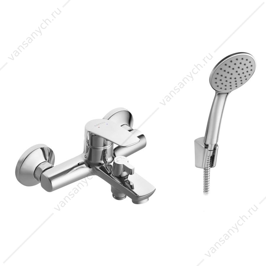 00-00014763 Смеситель для ванны SANTEK Марион, с лейкой, шлангом, держат., хром, WH5A10006C001 Santek (Россия) купить в Тюмени (Ван Саныч™)