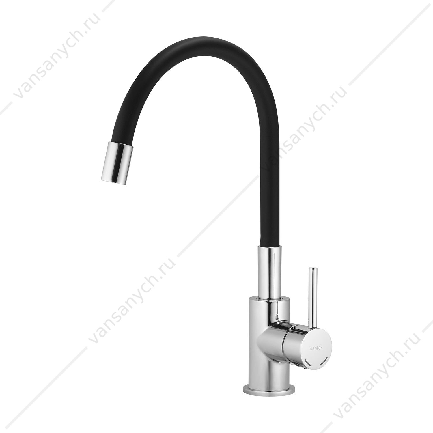 00-00016064 Смеситель для кухни SANTEK Тесио, гибкий излив, хром, WH5A44012C001 Santek (Россия) купить в Тюмени (Ван Саныч™)