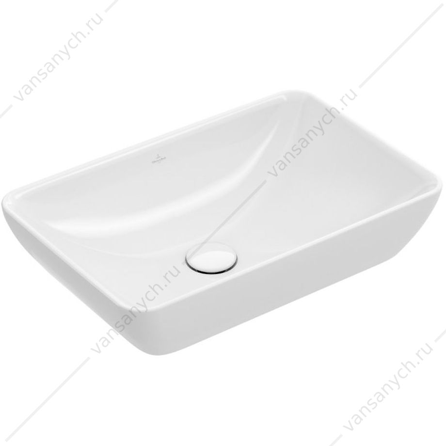 Раковина накладная 55x36 Villeroy & Boch VENTICELLO, белый, 41135501  Villeroy&Boch (Германия) купить в Тюмени (Ван Саныч™)