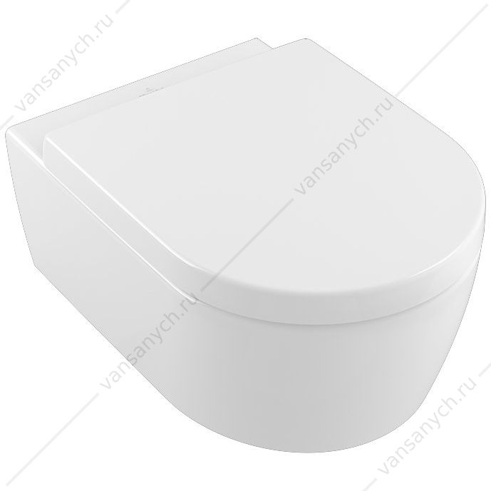 Унитаз безободковый Villeroy & Boch AVENTO с сиденьем микролифт, быстросъем, 5656HR01, комбипак, подвесной Villeroy&Boch (Германия) купить в Тюмени (Ван Саныч™)