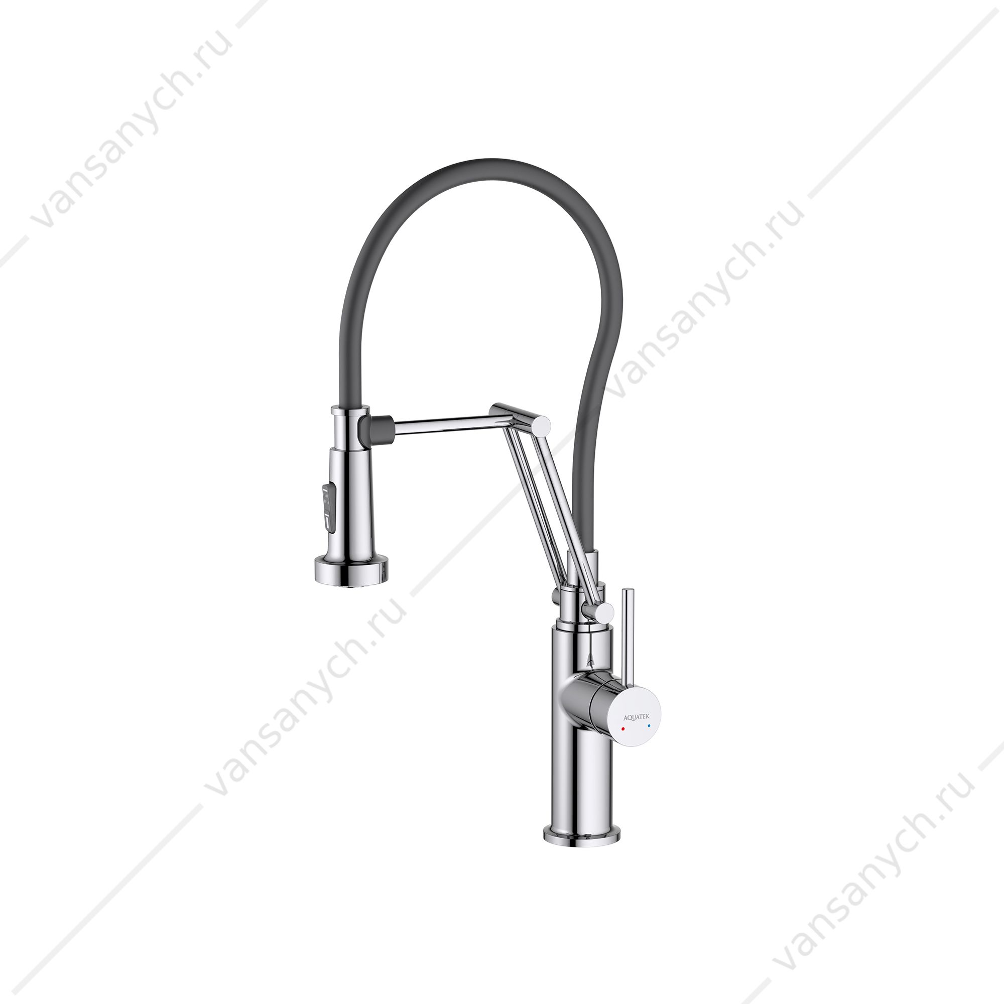 Смеситель для кухни AQUATEK ЕВРОПА, 2 jet, хром AQ1388CR (бытовой/профессиональный) Aquatek (Россия) купить в Тюмени (Ван Саныч™)