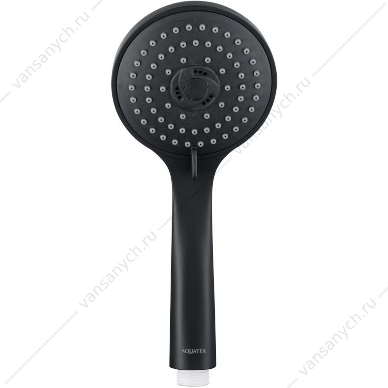 Ручной душ AQUATEK 3jet, матовый черный AQ2003MB Aquatek (Россия) купить в Тюмени (Ван Саныч™)