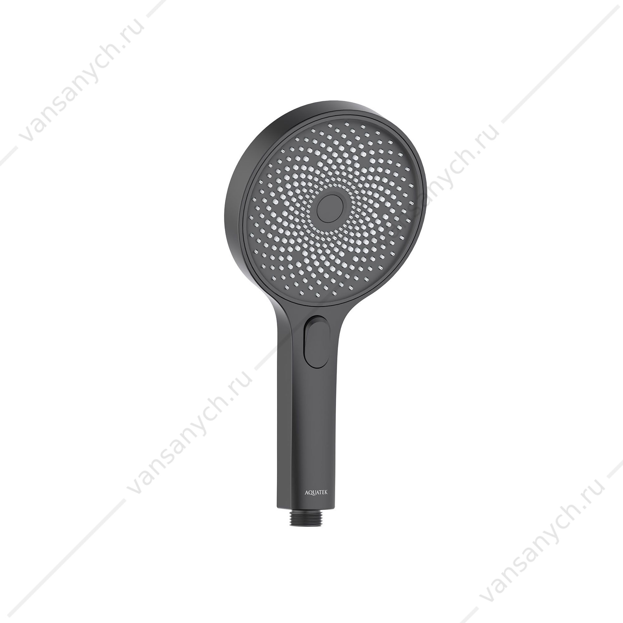 Ручной душ AQUATEK, Select 130 3 jet, матовый черный AQ2007MB Aquatek (Россия) купить в Тюмени (Ван Саныч™)