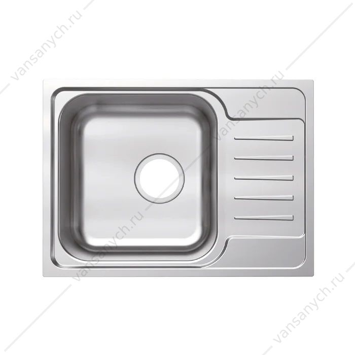 Мойка 60х44 IDDIS Sound, с крылом, сатин/шелк SND60SDi77  IDDIS (Россия) купить в Тюмени (Ван Саныч™)