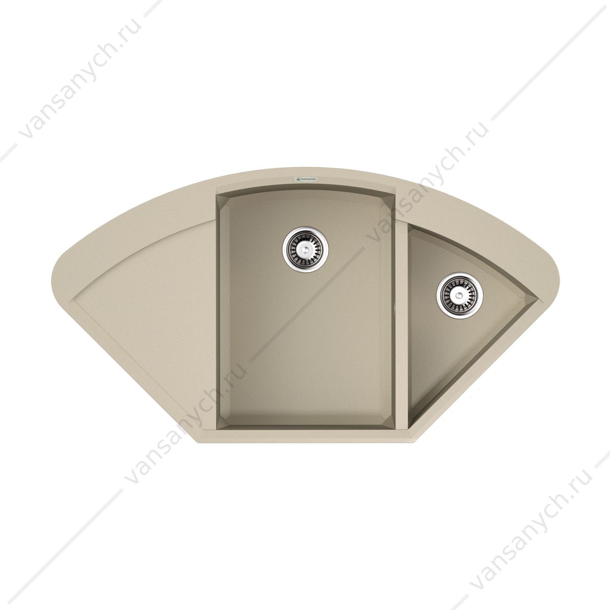 Мойка Omoikiri Sakaime 105C-SA Tetogranit/бежевый Omoikiri (Япония) купить в Тюмени (Ван Саныч™)