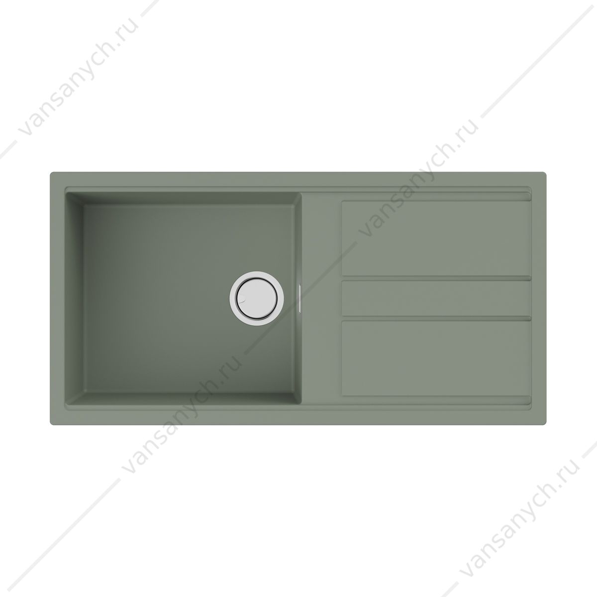 Мойка Omoikiri Kitagawa 100-WG Artceramic/wind green Omoikiri (Япония) купить в Тюмени (Ван Саныч™)
