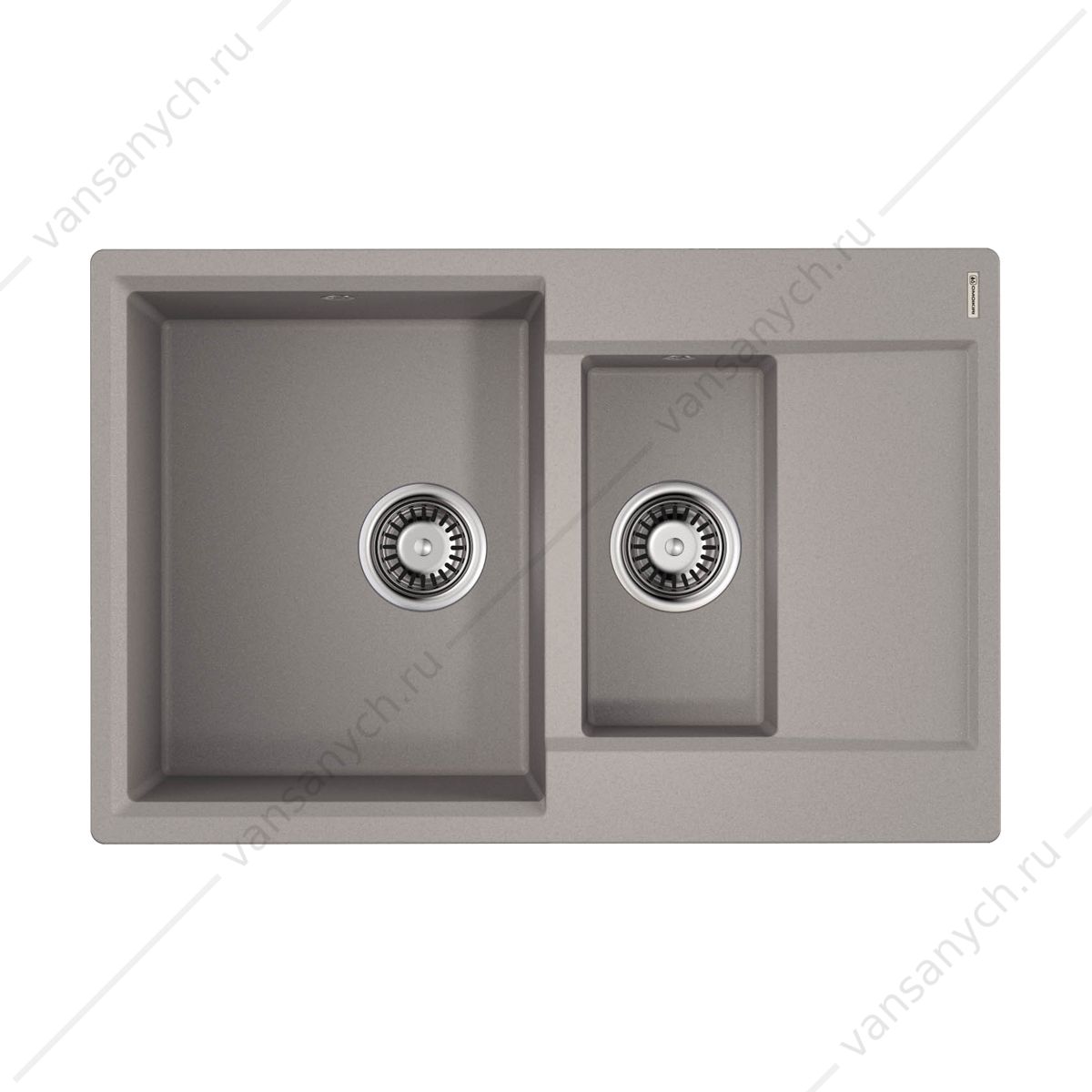 Мойка Omoikiri Daisen 78-2-GR leningrad grey Omoikiri (Япония) купить в Тюмени (Ван Саныч™)