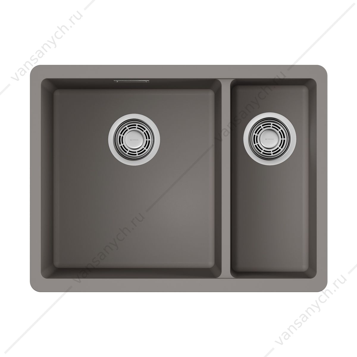 Мойка Omoikiri Kata 55-2-U-GR leningrad grey Omoikiri (Япония) купить в Тюмени (Ван Саныч™)