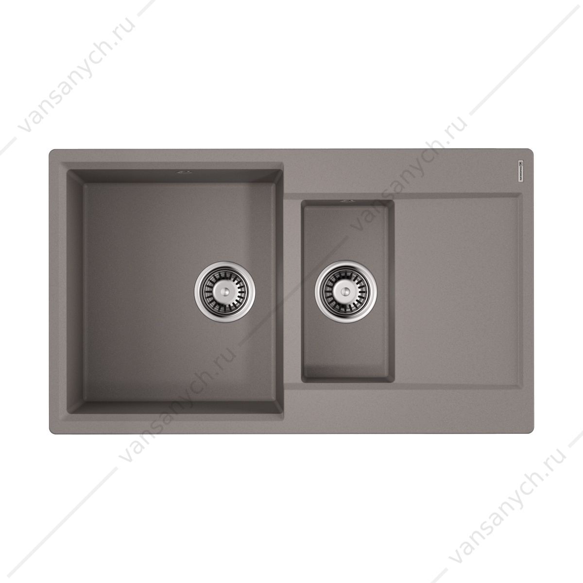Мойка Omoikiri Daisen 86-2-GR leningrad grey Omoikiri (Япония) купить в Тюмени (Ван Саныч™)