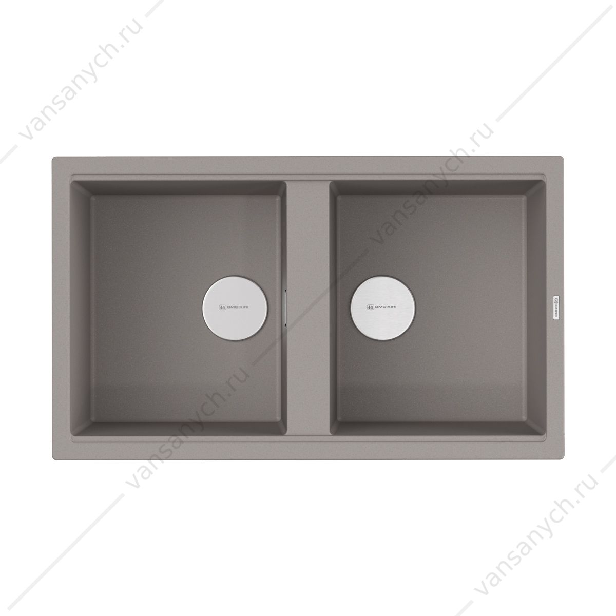 Мойка Omoikiri Kitagawa 86-2-GR Artceramic/leningrad grey Omoikiri (Япония) купить в Тюмени (Ван Саныч™)
